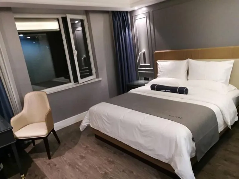 Bed in LanOu Hotel Ningyang Qixian Road Yizhong