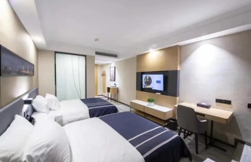 Bed in LanOu Hotel Tongcheng Traditional Chinese Medicine Hospital Easy Home