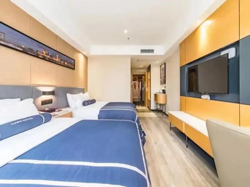 Bed in LanOu Hotel Yancheng Dafeng Yongtai Plaza