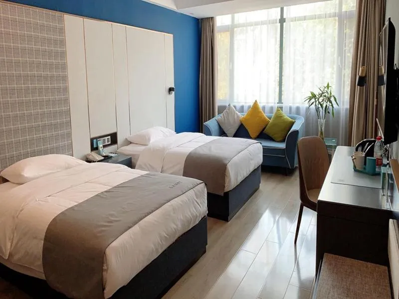 Bed in LanOu Hotel Linyi Lanling Agricultural Park