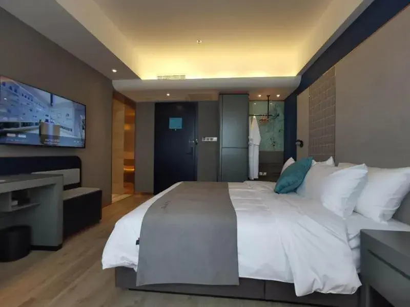 Bed in LanOu Hotel Shijiazhuang Luquan Zoo Scenic Spot Bed in LanOu Hotel Shijiazhuang Luquan Zoo Scenic Spot