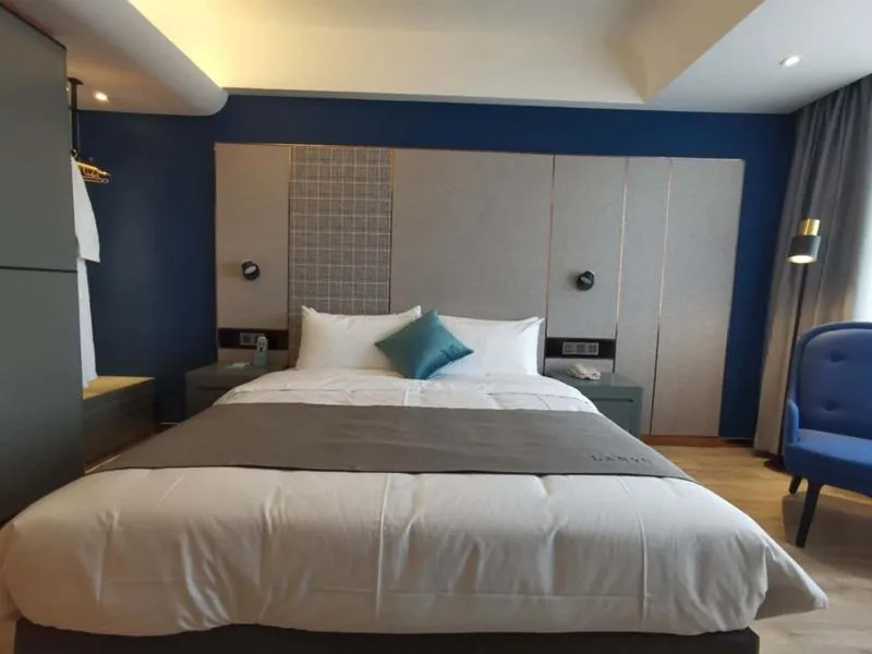 Bed in LanOu Hotel Shijiazhuang Luquan Zoo Scenic Spot