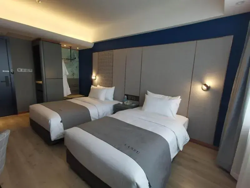 Bed in LanOu Hotel Shijiazhuang Luquan Zoo Scenic Spot Bed in LanOu Hotel Shijiazhuang Luquan Zoo Scenic Spot