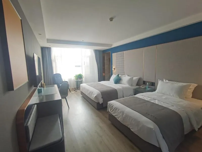 Bed in LanOu Hotel Shijiazhuang Luquan Zoo Scenic Spot