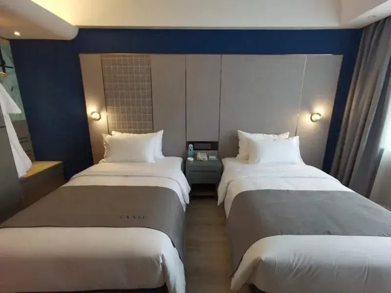 Bed in LanOu Hotel Shijiazhuang Luquan Zoo Scenic Spot Bed in LanOu Hotel Shijiazhuang Luquan Zoo Scenic Spot