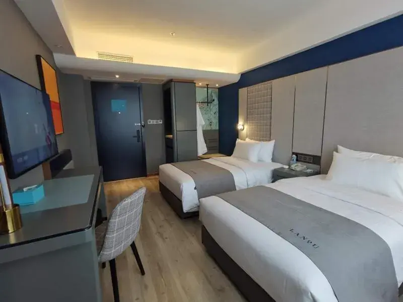 Bed in LanOu Hotel Shijiazhuang Luquan Zoo Scenic Spot Bed in LanOu Hotel Shijiazhuang Luquan Zoo Scenic Spot