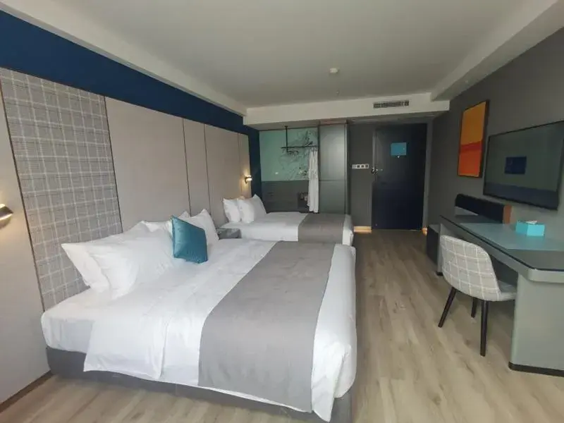 Bed in LanOu Hotel Shijiazhuang Luquan Zoo Scenic Spot Bed in LanOu Hotel Shijiazhuang Luquan Zoo Scenic Spot