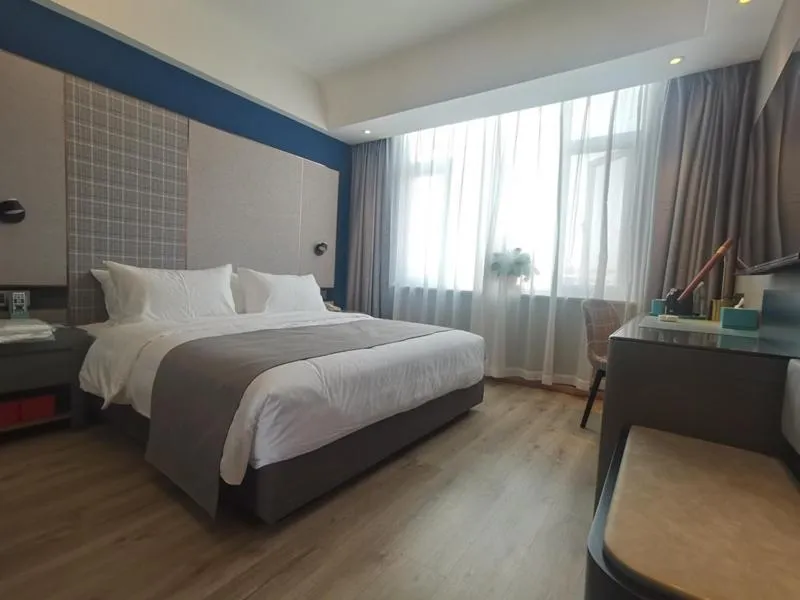 Bed in LanOu Hotel Shijiazhuang Luquan Zoo Scenic Spot