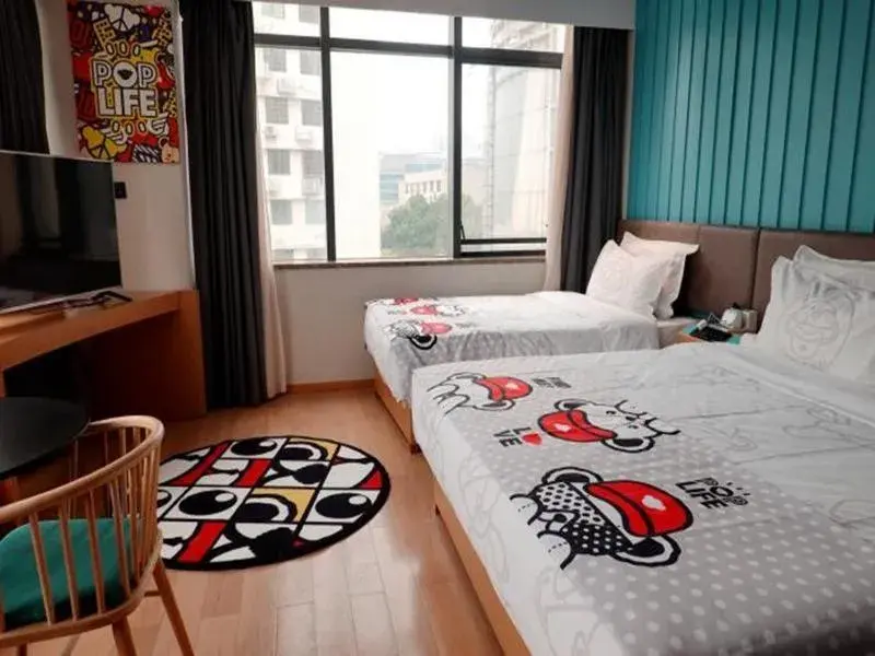 Bed in CityNote Hotel Guangzhou Beijing Road Pedestrian Street Subway Station Bed in CityNote Hotel Guangzhou Beijing Road Pedestrian Street Subway Station