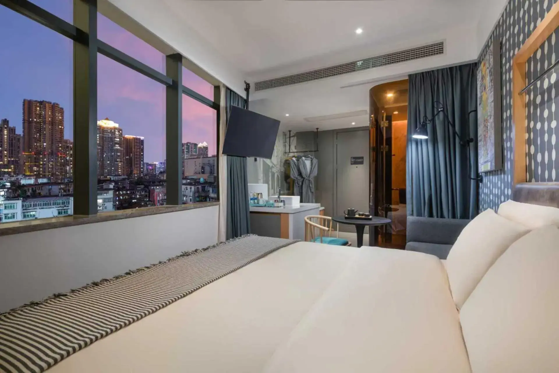 Bed in CityNote Hotel Guangzhou Beijing Road Pedestrian Street Subway Station Bed in CityNote Hotel Guangzhou Beijing Road Pedestrian Street Subway Station