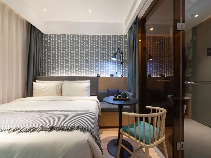 Bed in CityNote Hotel Guangzhou Beijing Road Pedestrian Street Subway Station Bed in CityNote Hotel Guangzhou Beijing Road Pedestrian Street Subway Station