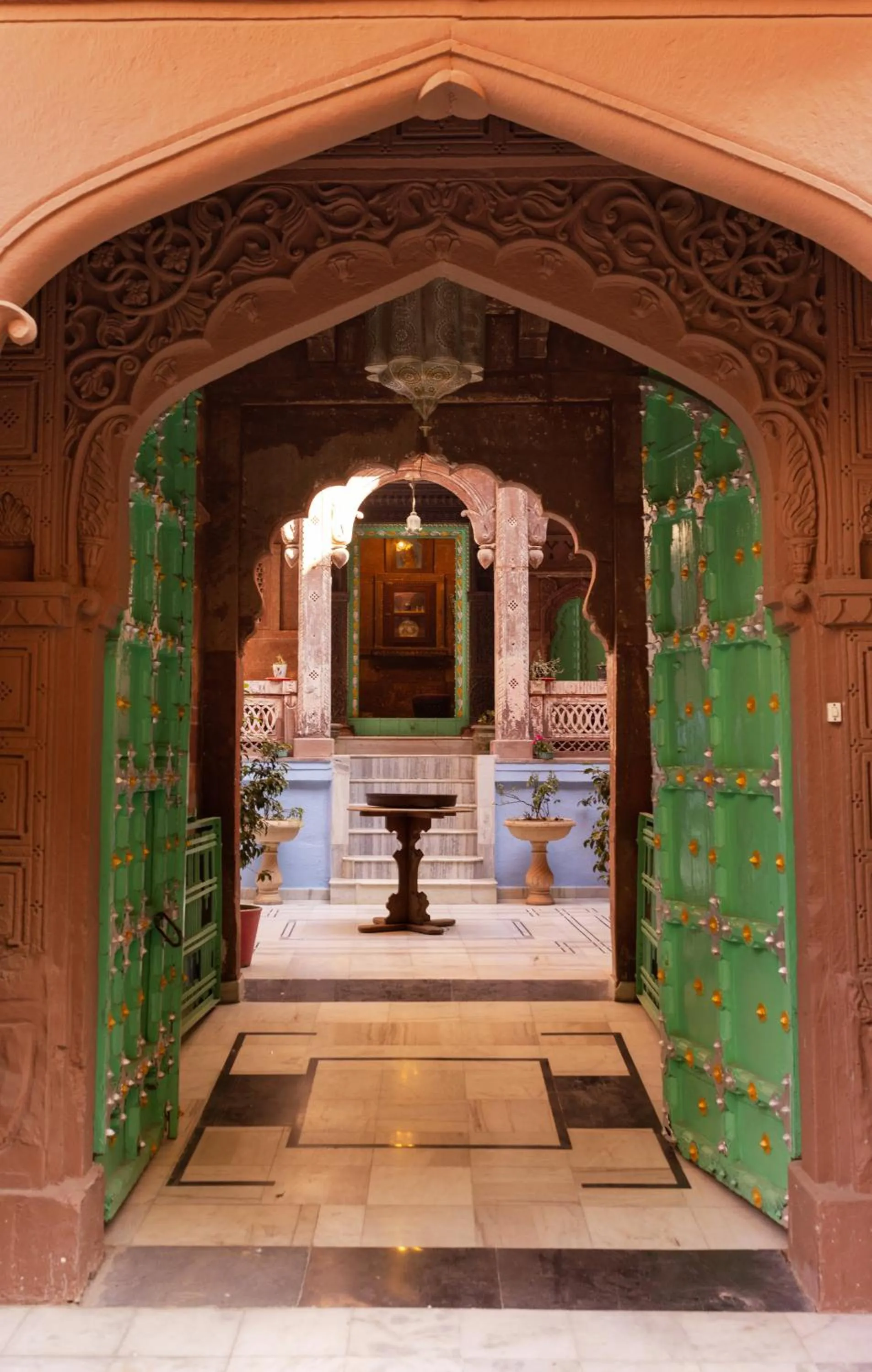 Facade/entrance in Amritara Manak Haveli, Jodhpur