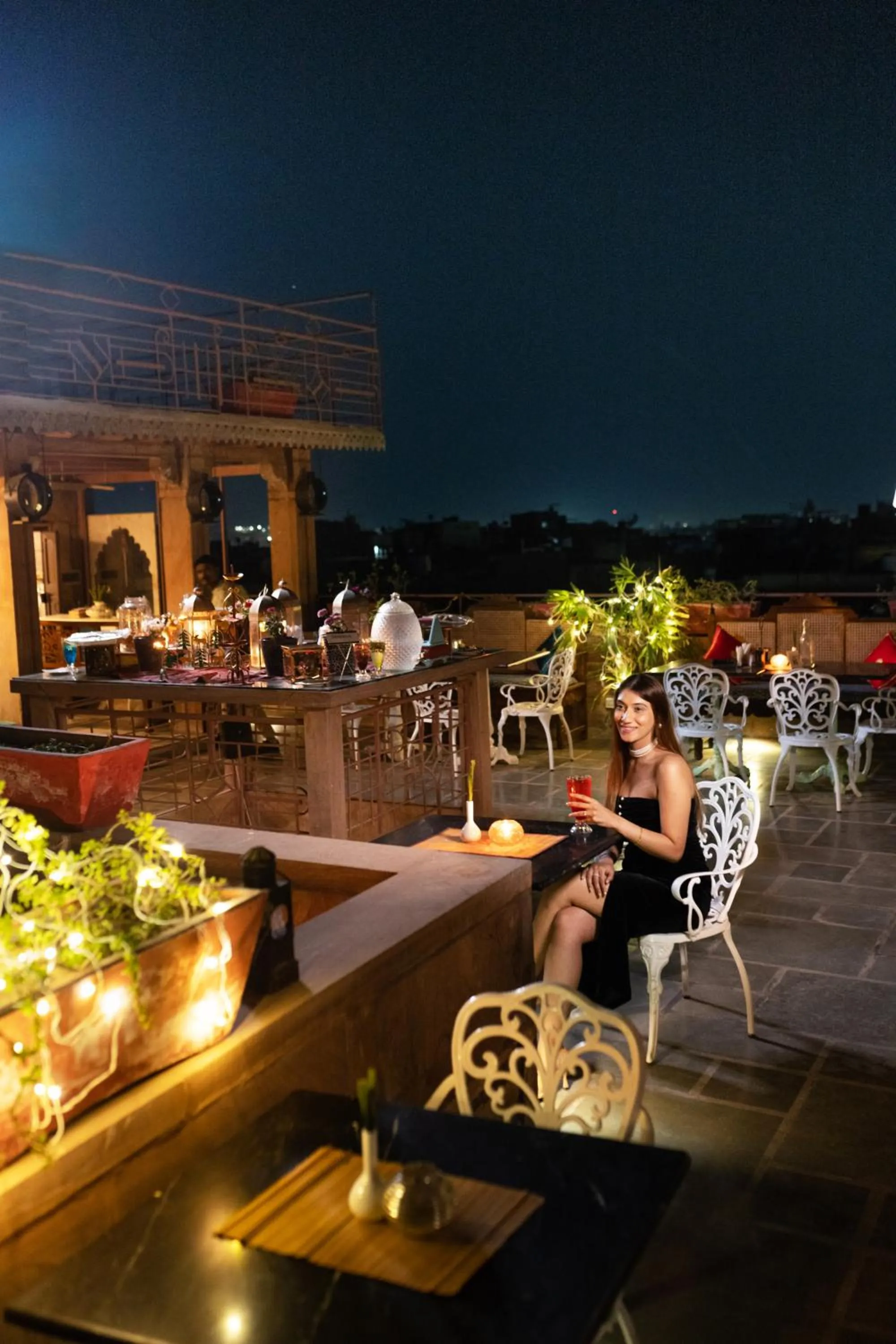 Seating area in Amritara Manak Haveli, Jodhpur