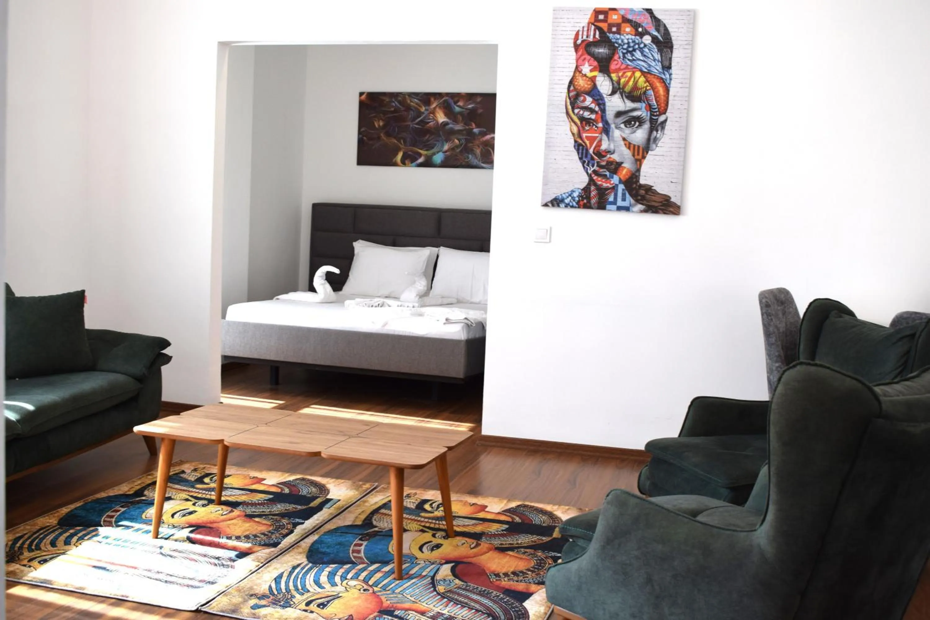 Living room, Bed in Ramses Resort & Spa Hotel