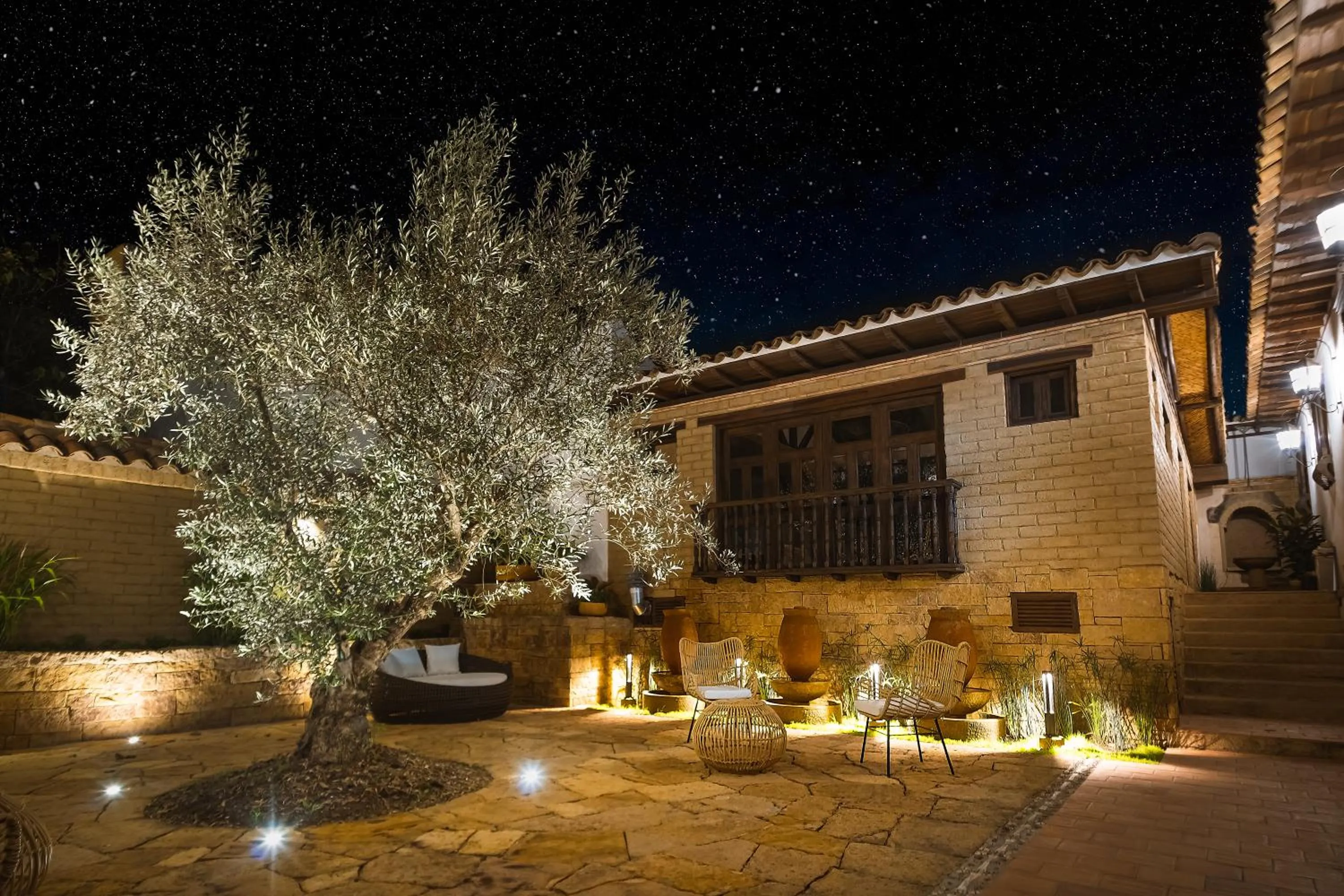 Patio in Hotel Casa Alcestre