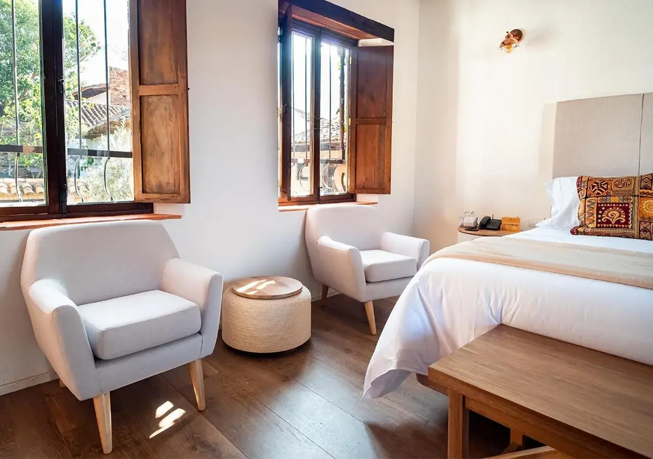 Living room, Bed in Hotel Casa Alcestre Living room, Bed in Hotel Casa Alcestre