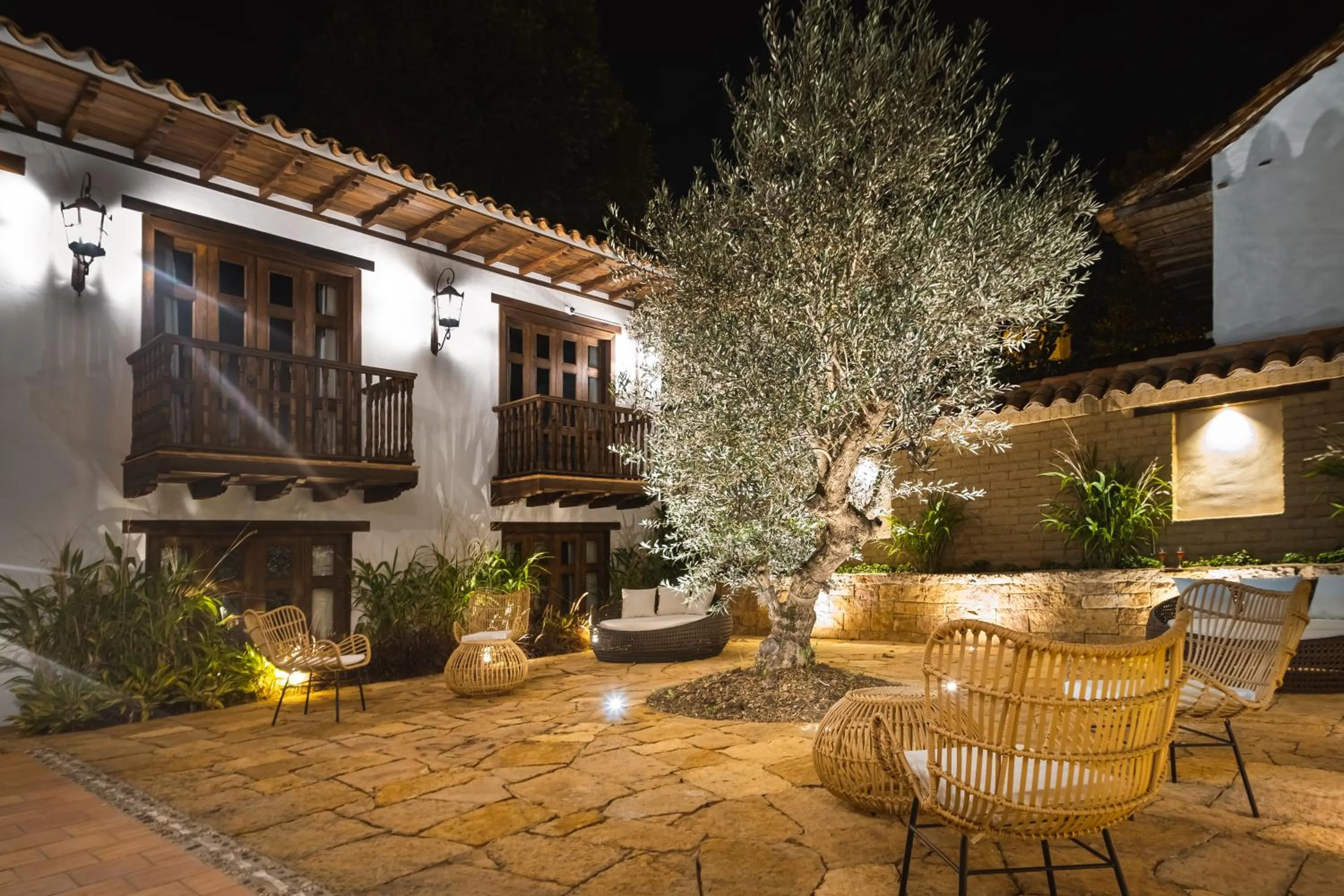 Patio in Hotel Casa Alcestre