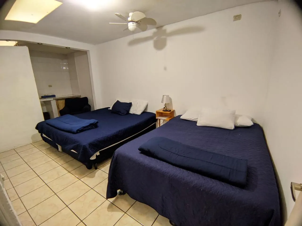 Bed in Hotel Bluehouse