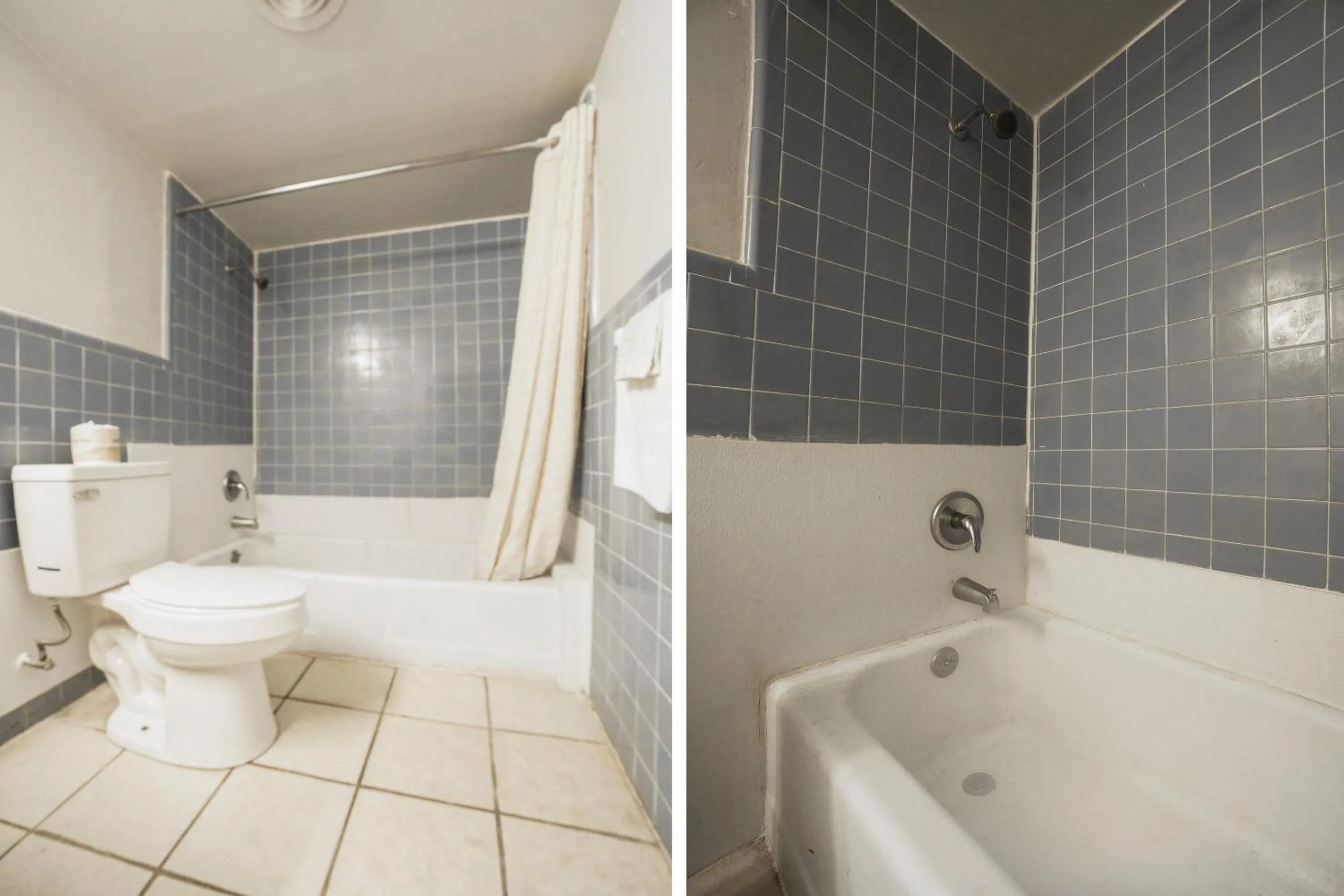 Bathroom in Town & Country Motel Bossier City by OYO