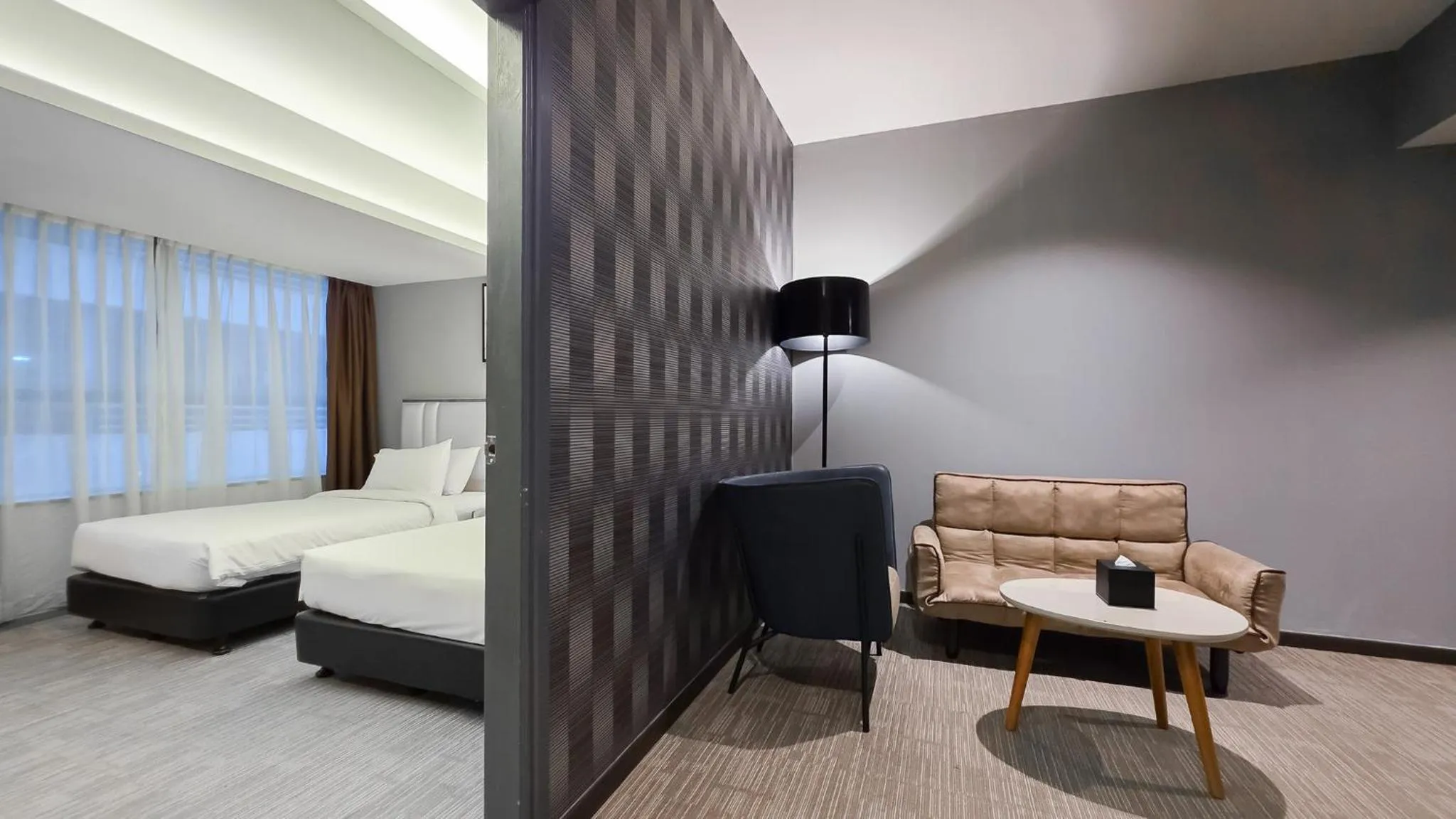 Living room, Bed in Fives Hotel DNP