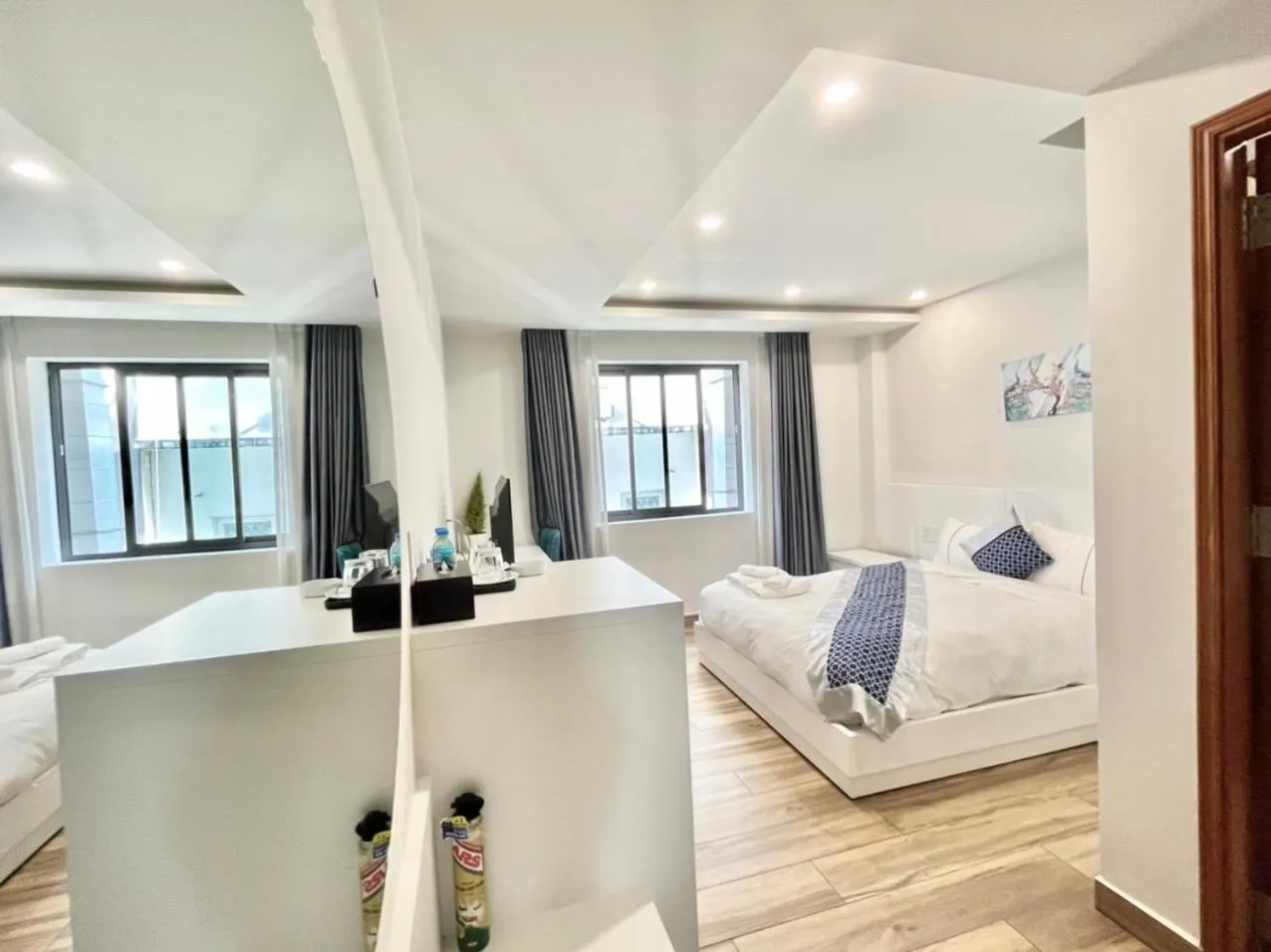 Bedroom, Bed in BALLANTINE HOTEL Phu My Hung- SECC