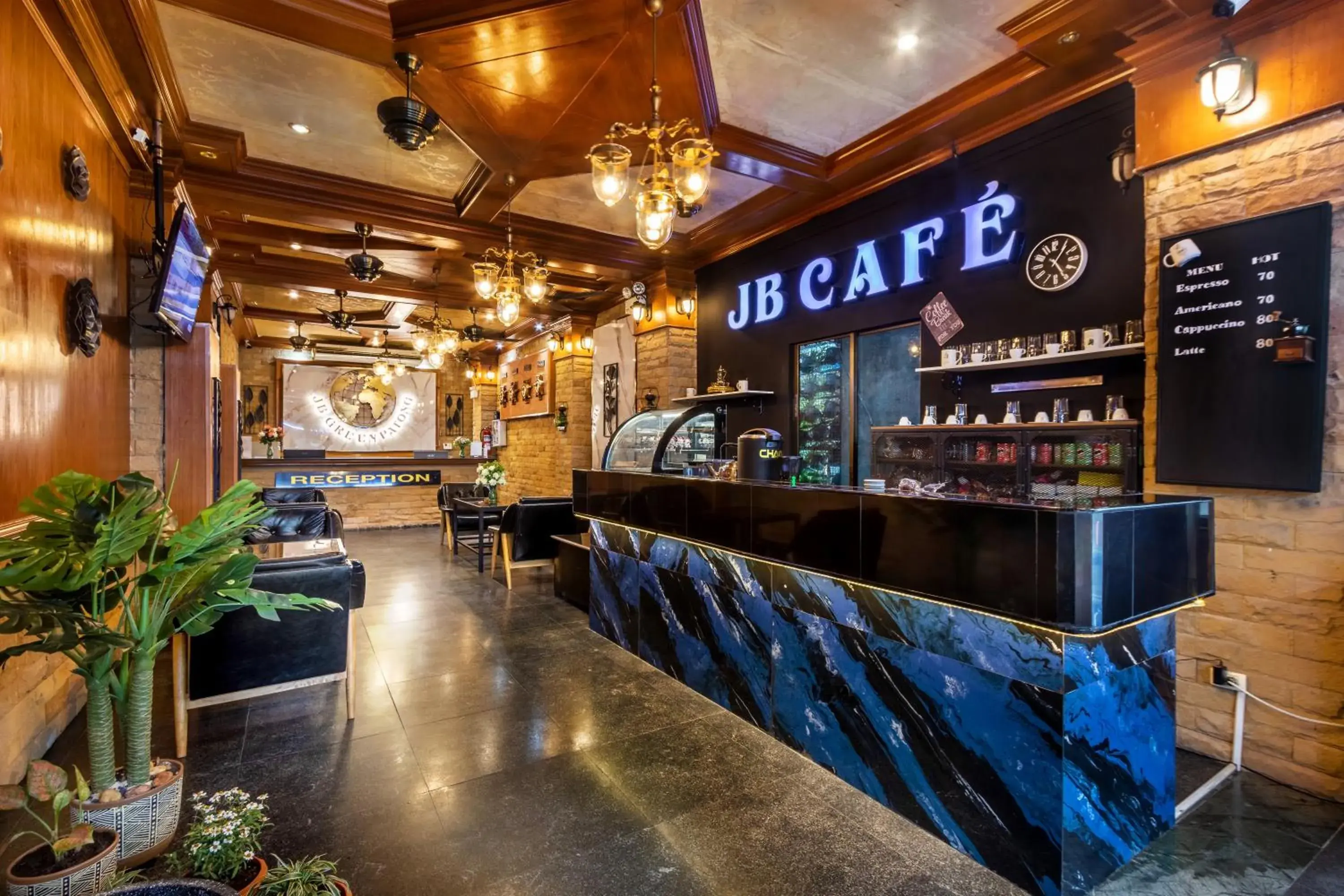 Lobby or reception in JB Green Hotel Patong Lobby or reception in JB Green Hotel Patong