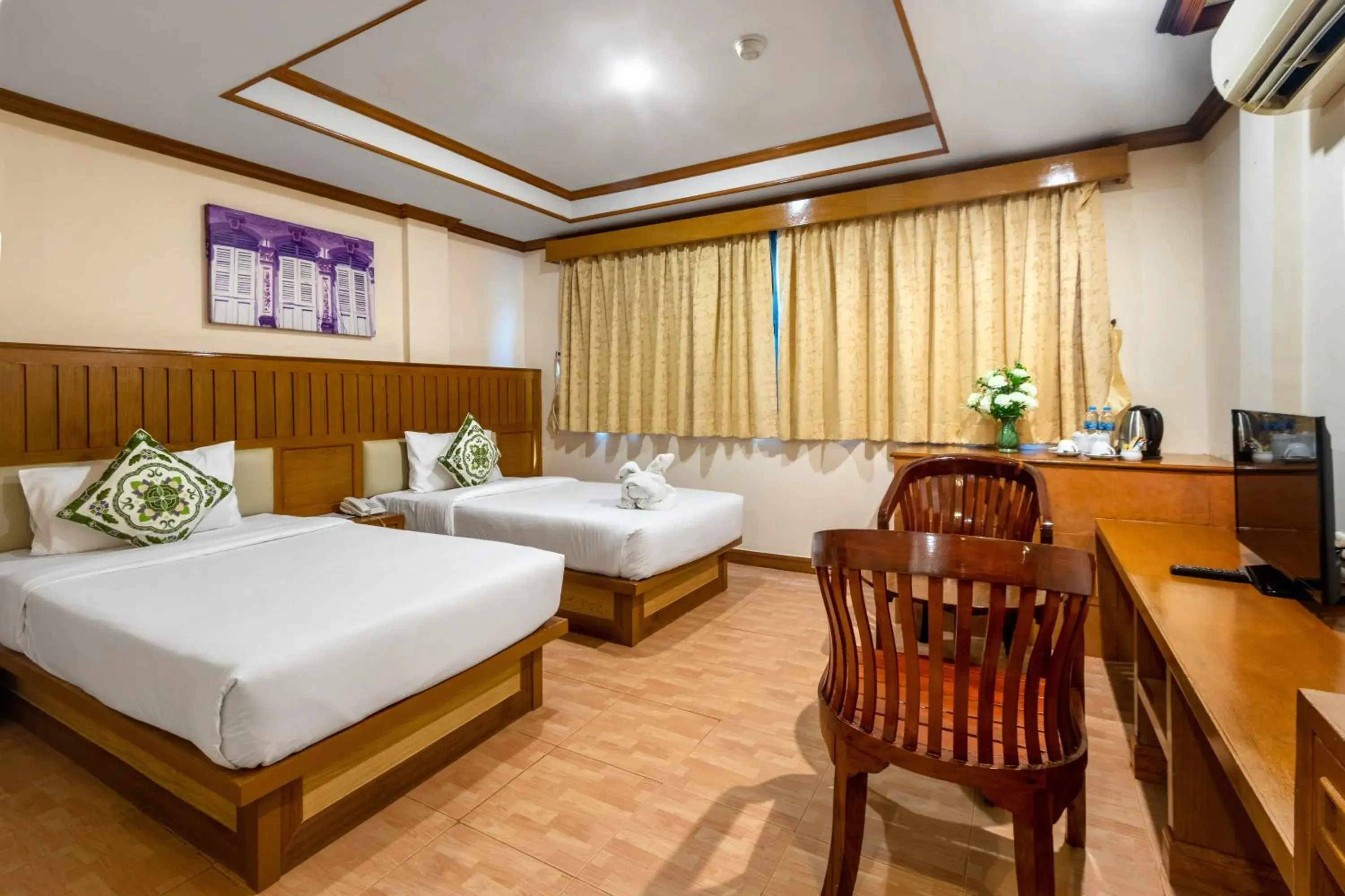 Bed in JB Green Hotel Patong Bed in JB Green Hotel Patong