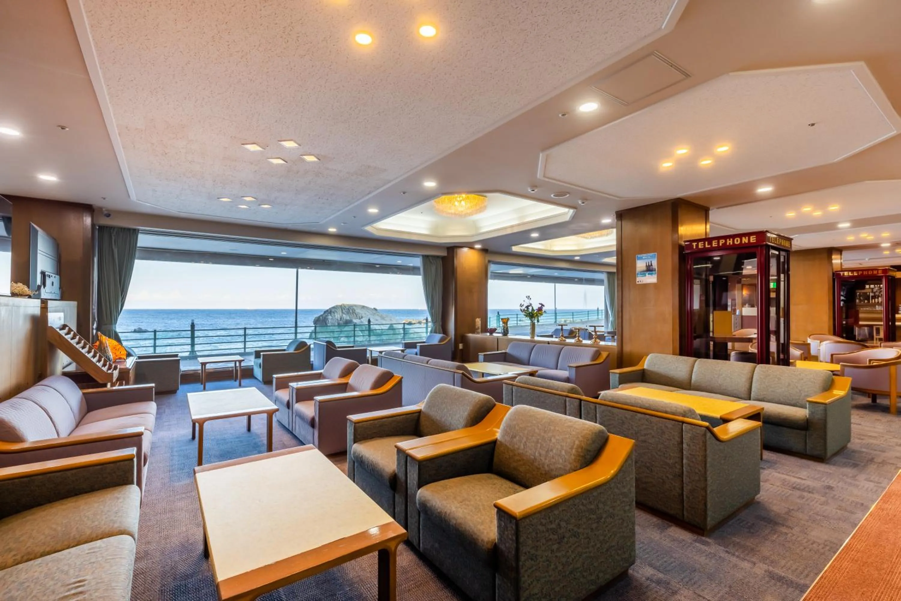 Lounge or bar in 銚子グランドホテル