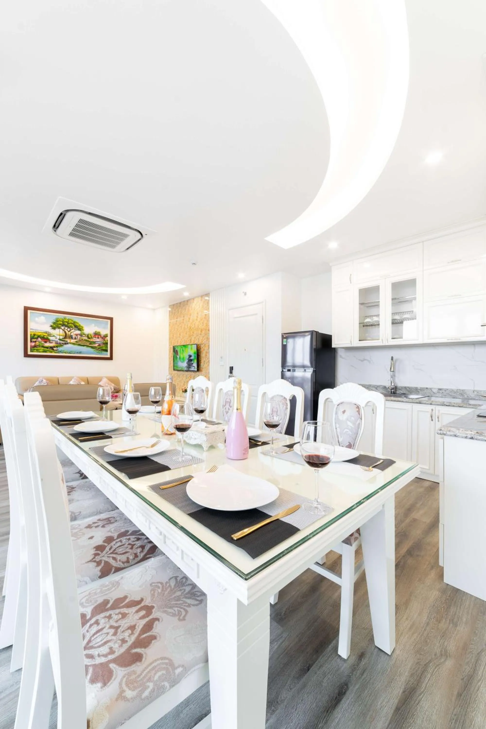 Kitchen or kitchenette in Rosee Apartment Hotel