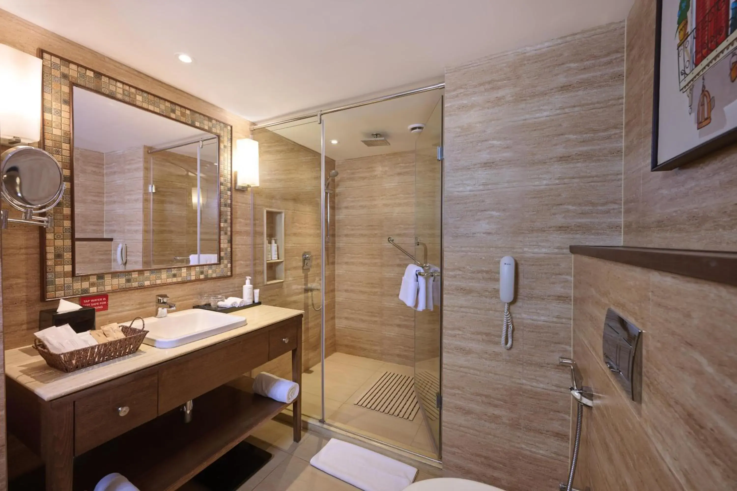 Bathroom in Golden Tulip Vagator Goa Bathroom in Golden Tulip Vagator Goa