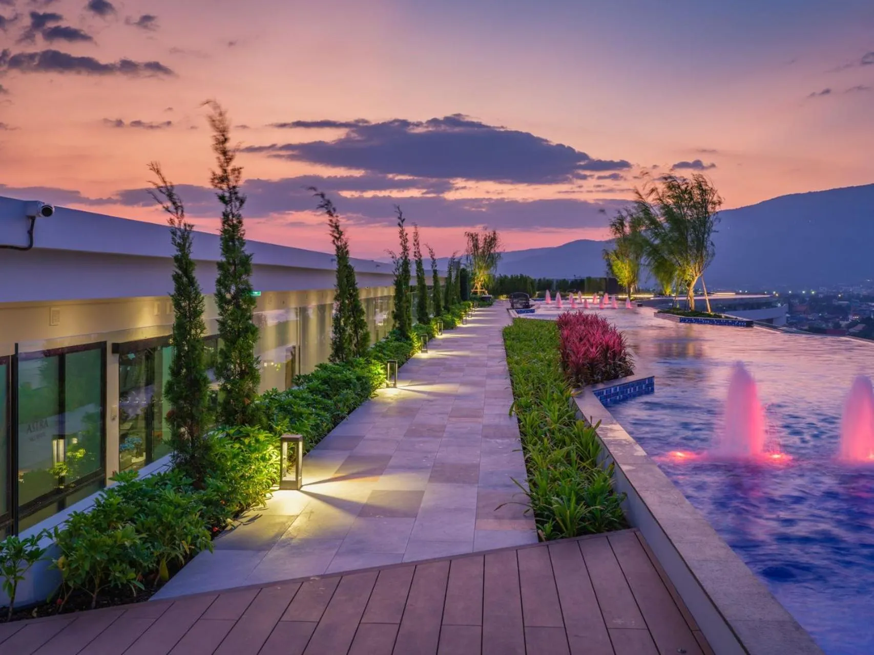 Swimming pool in Astra Sky River Condo