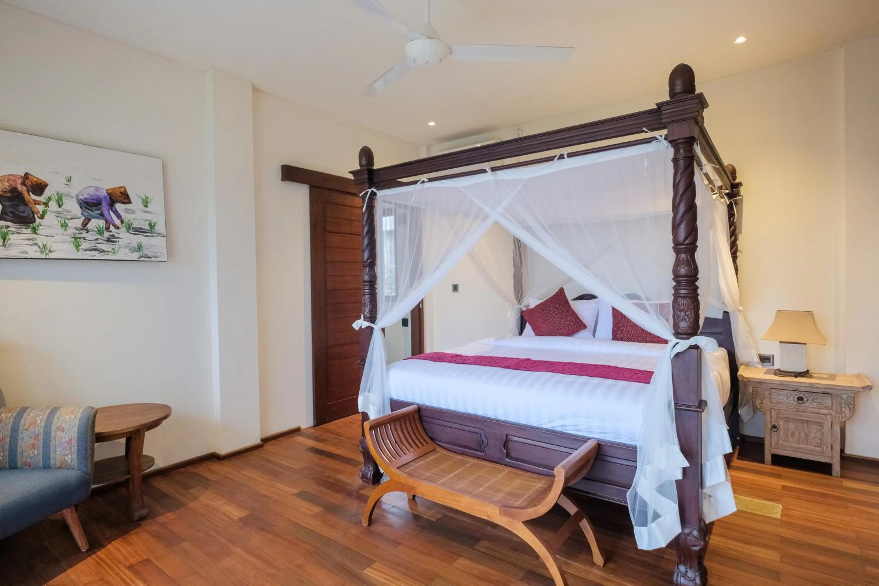 Bedroom, Bed in The Lavana Villa Puri Hawila Jimbaran - 5 Bedroom Villa