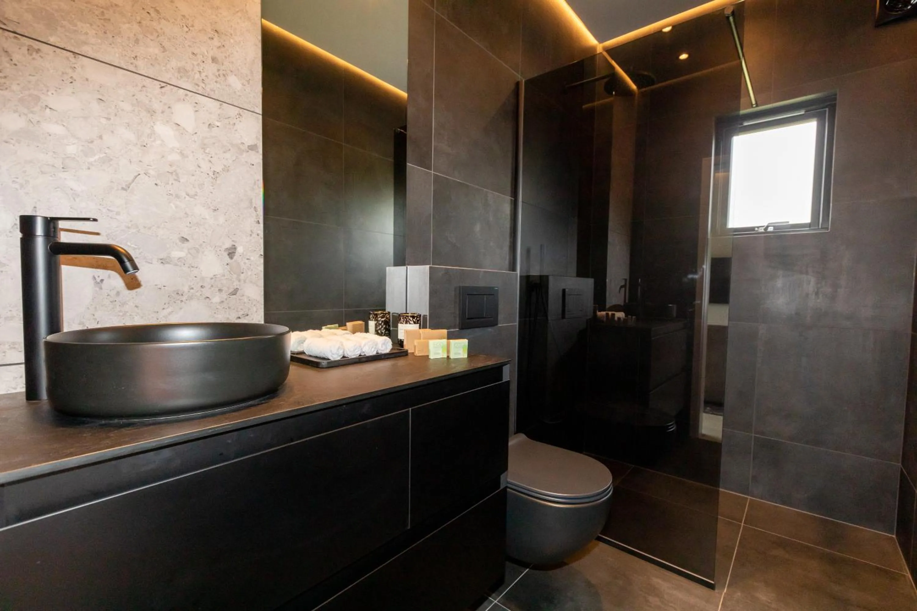 Shower in North Mountain View Suites