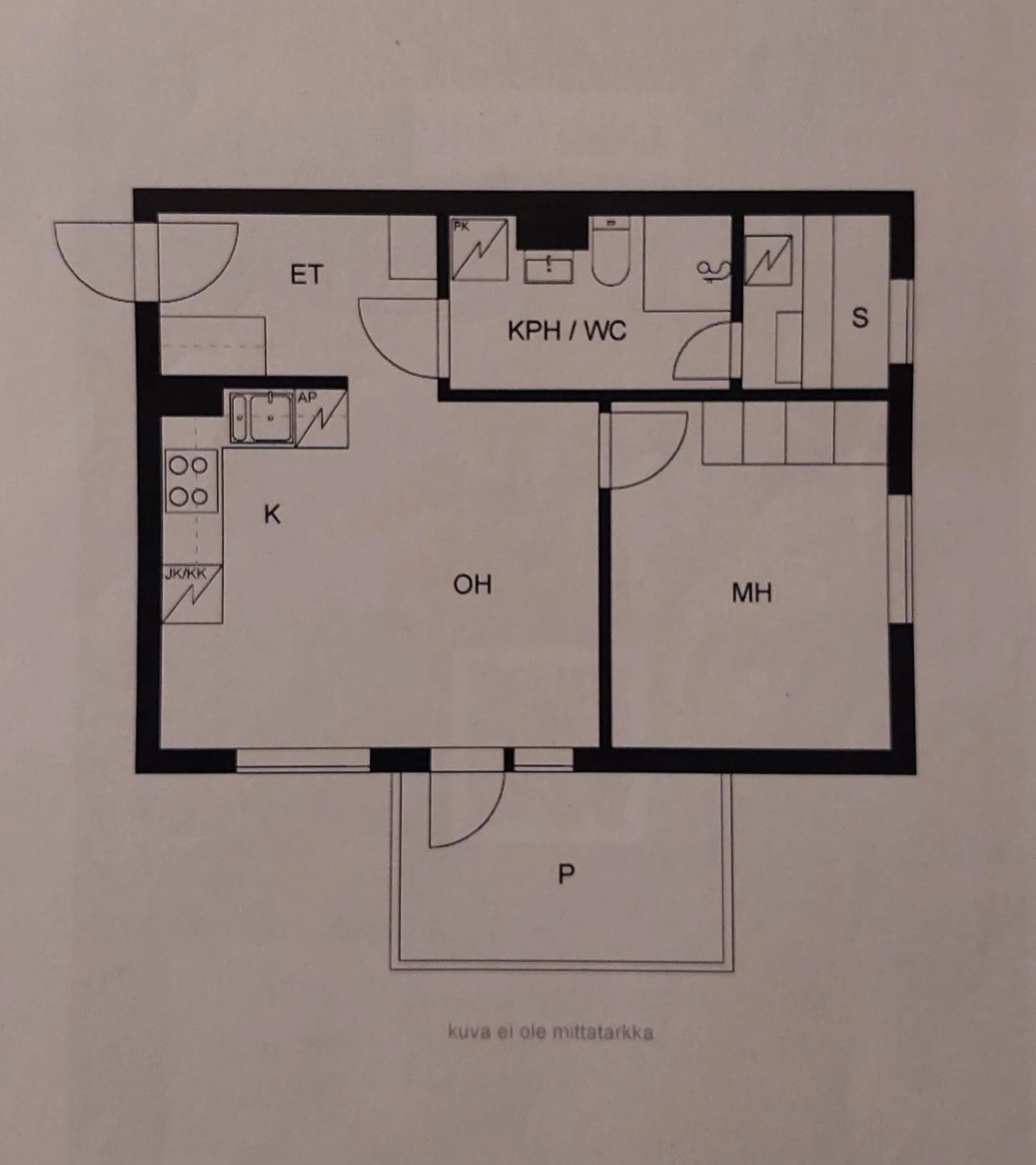 Floor plan in Reissupesä