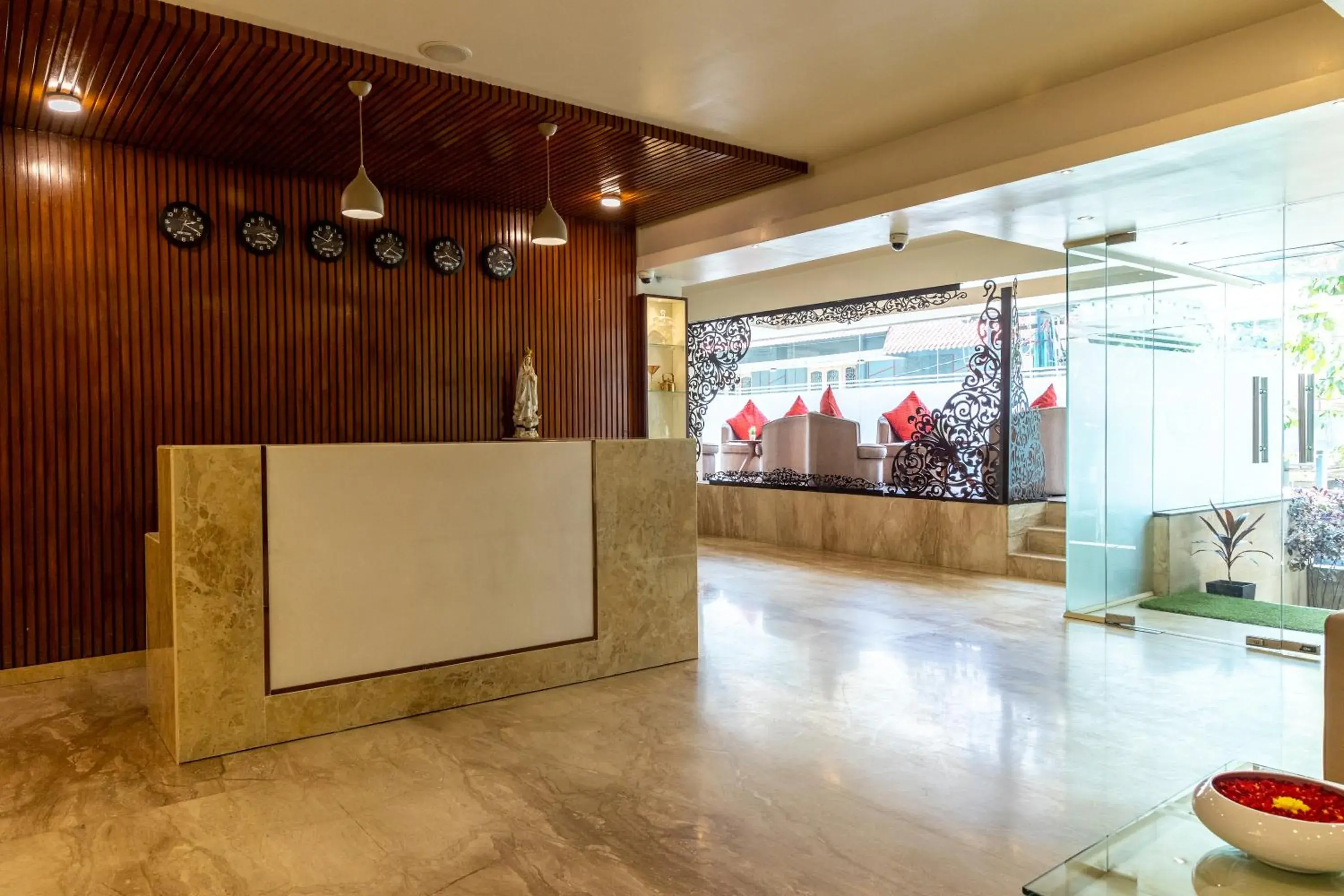 Lobby or reception in Tetrad Hotels - International Airport Road Hebbal Lobby or reception in Tetrad Hotels - International Airport Road Hebbal
