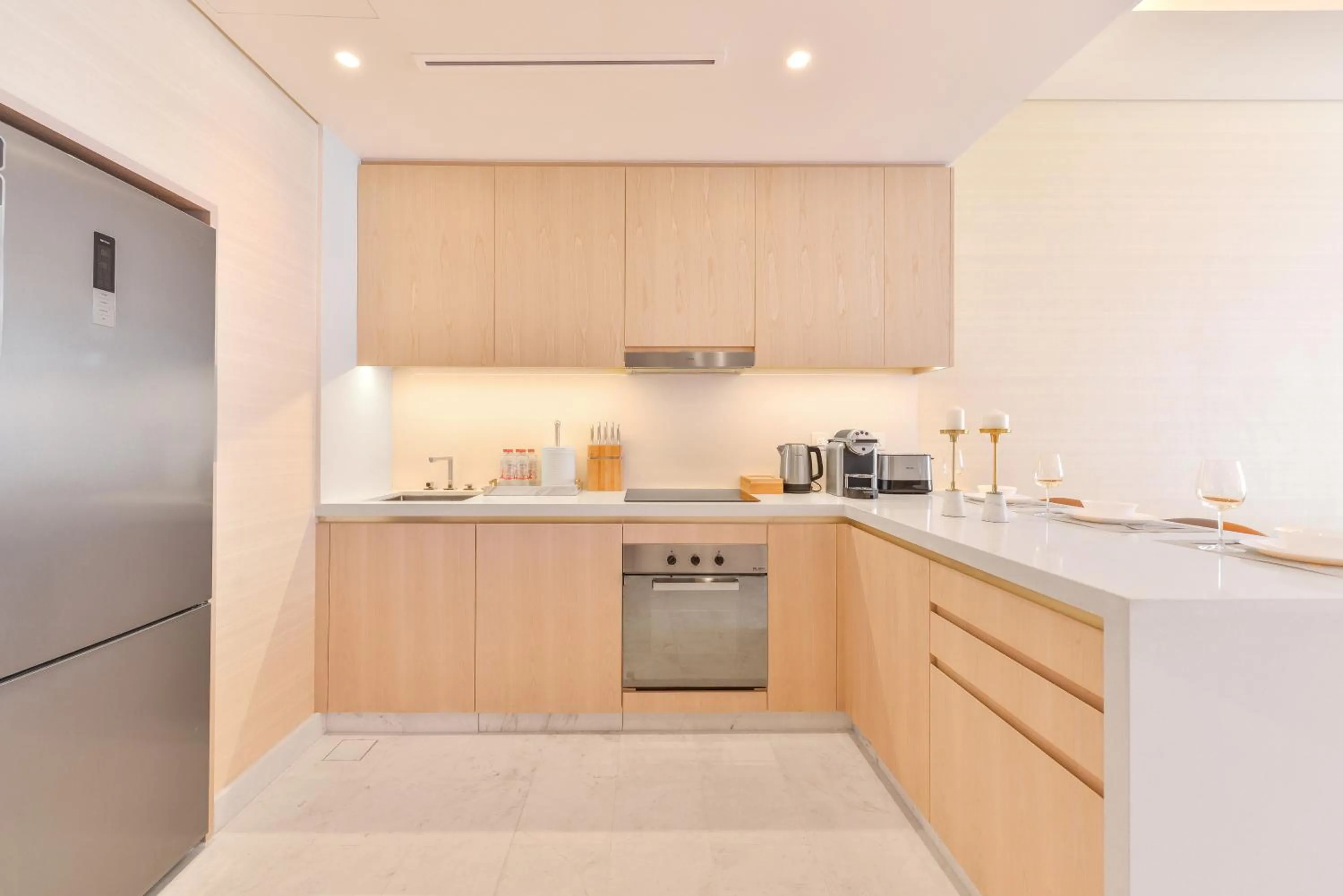 Kitchen or kitchenette in Ultra Luxury Palm Tower with Shared Hotel Facilities