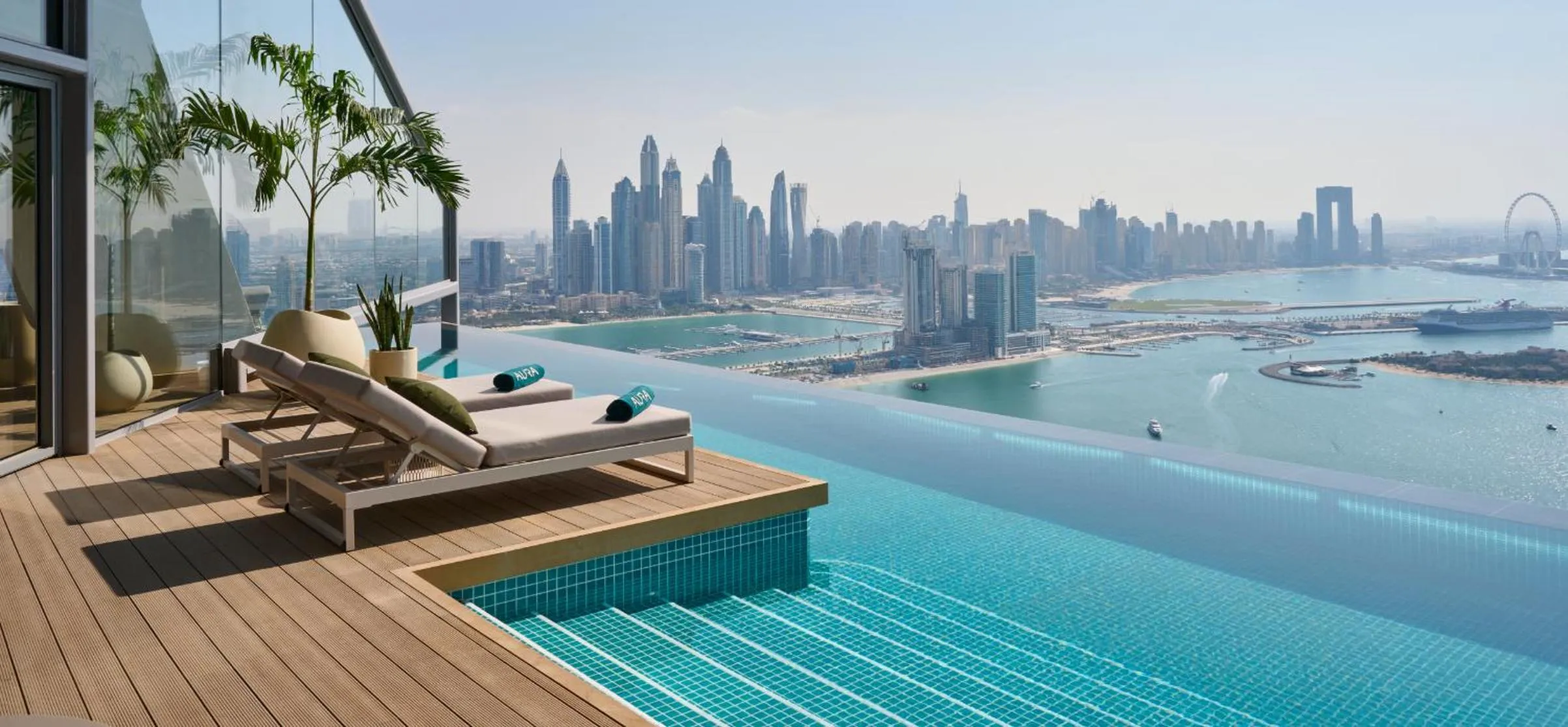 Swimming pool in Ultra Luxury Palm Tower with Shared Hotel Facilities