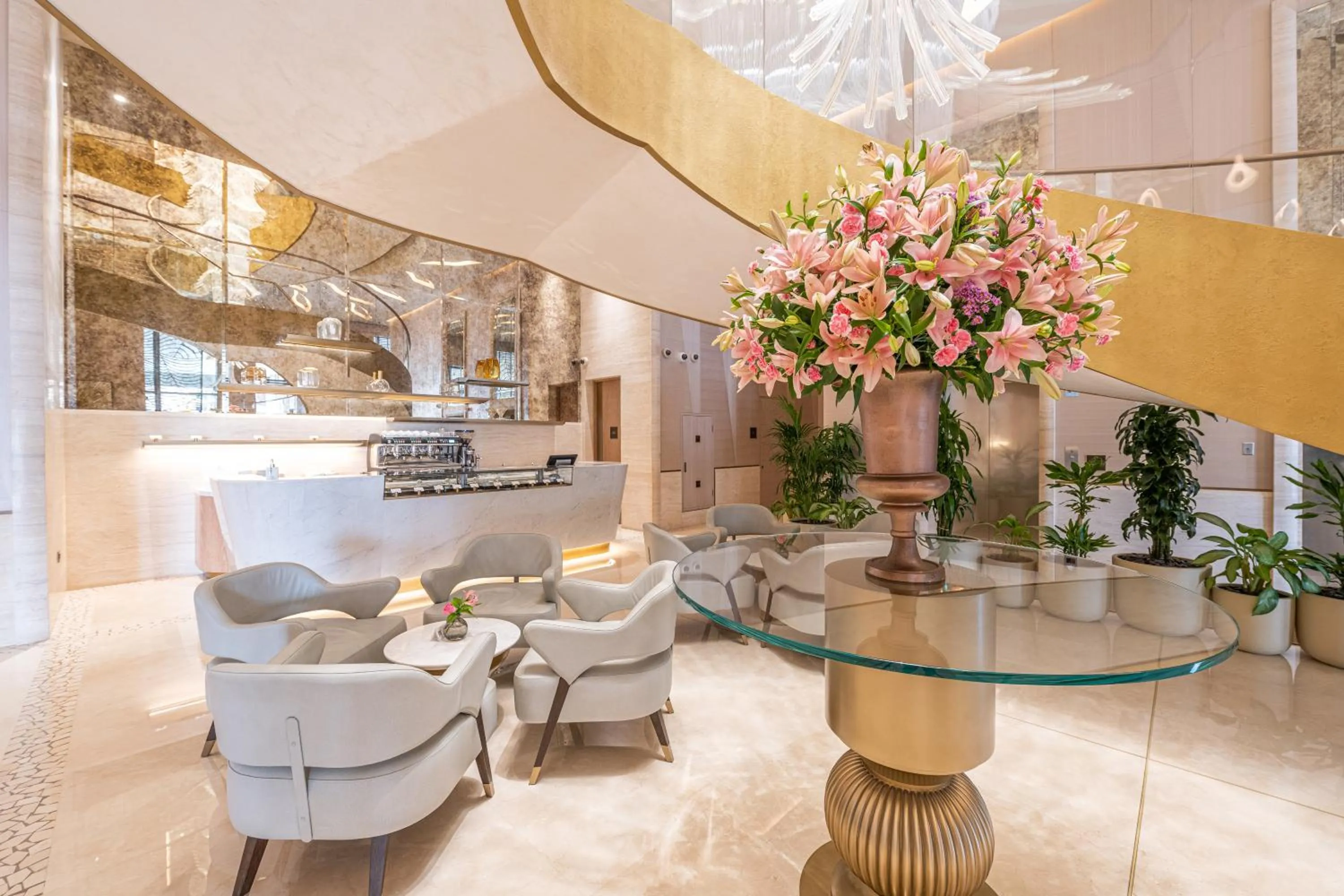 Lobby or reception in Ultra Luxury Palm Tower with Shared Hotel Facilities