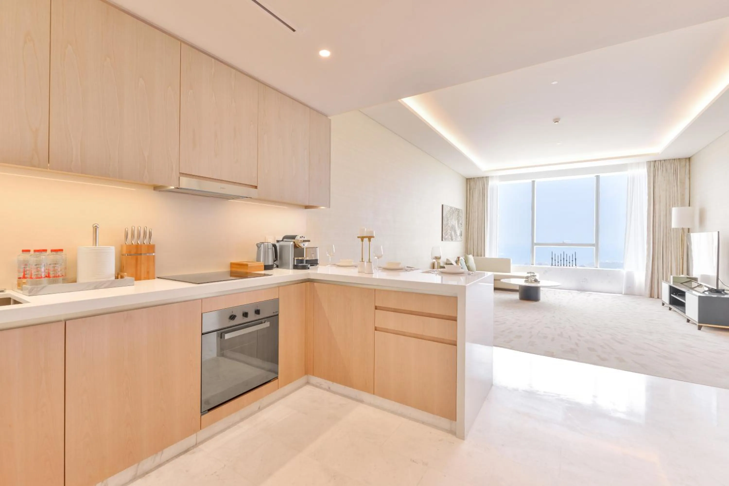 Kitchen or kitchenette in Ultra Luxury Palm Tower with Shared Hotel Facilities