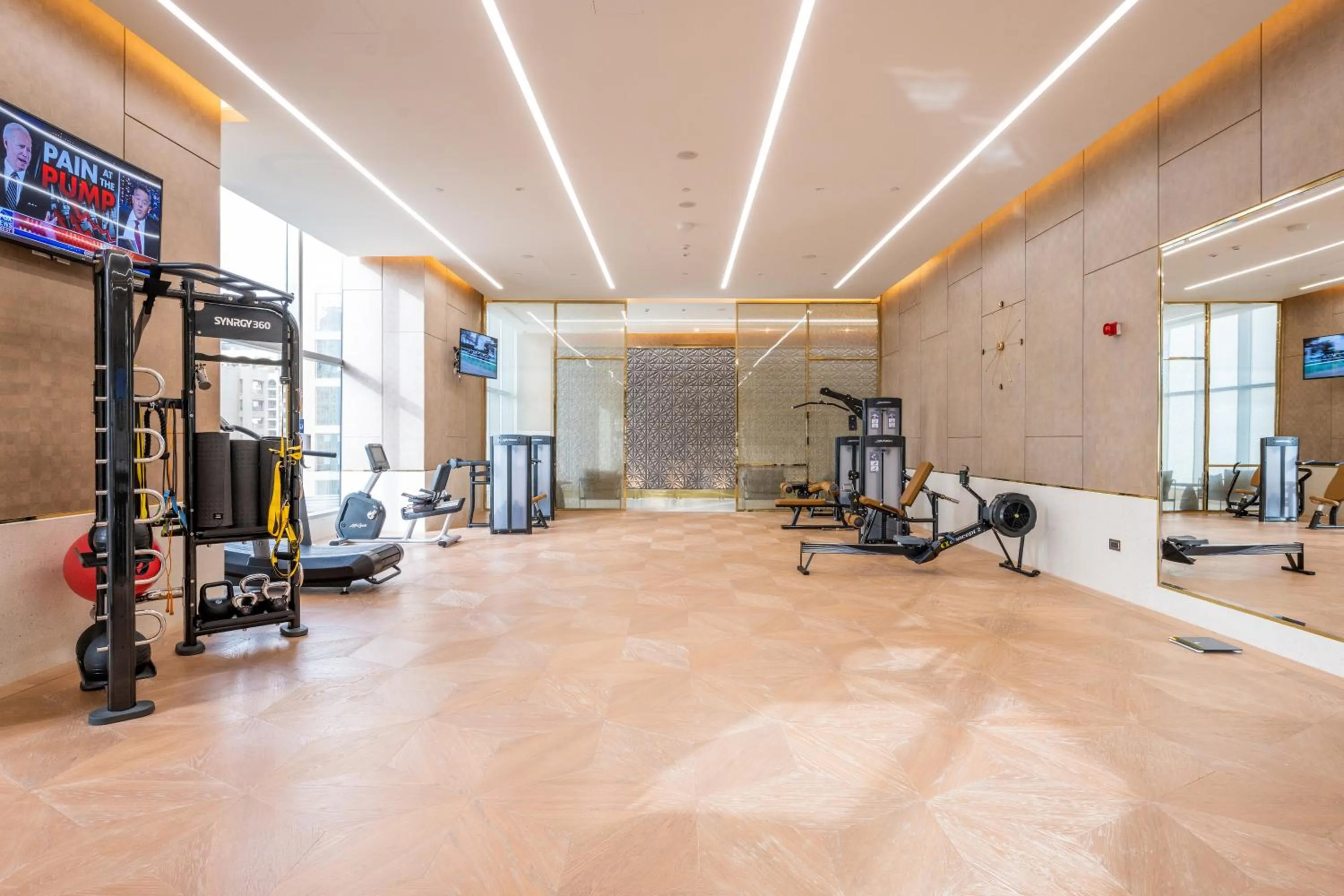 Fitness centre/facilities in Ultra Luxury Palm Tower with Shared Hotel Facilities