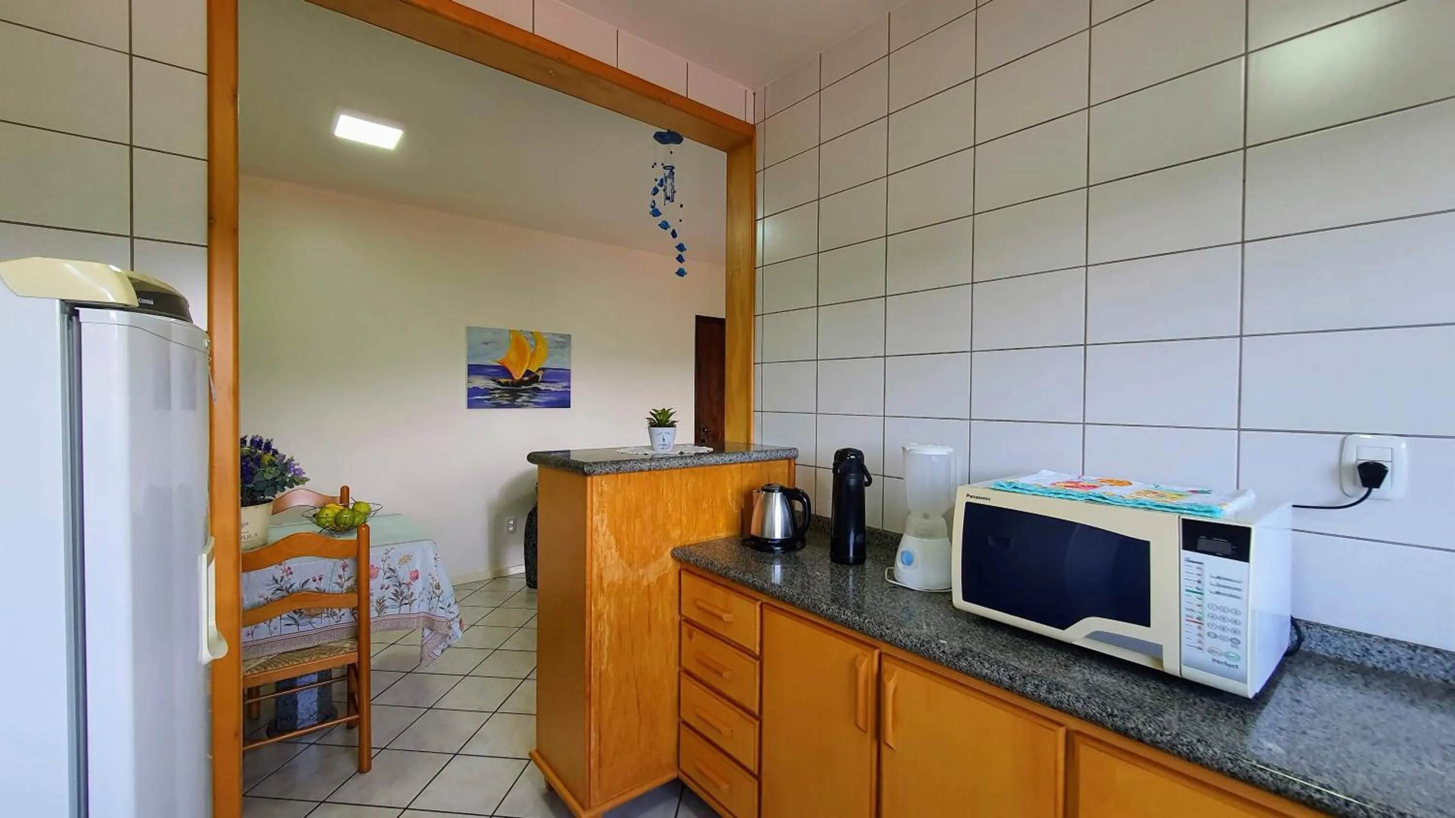 Kitchen or kitchenette in Mirante das Aguas de Piratuba