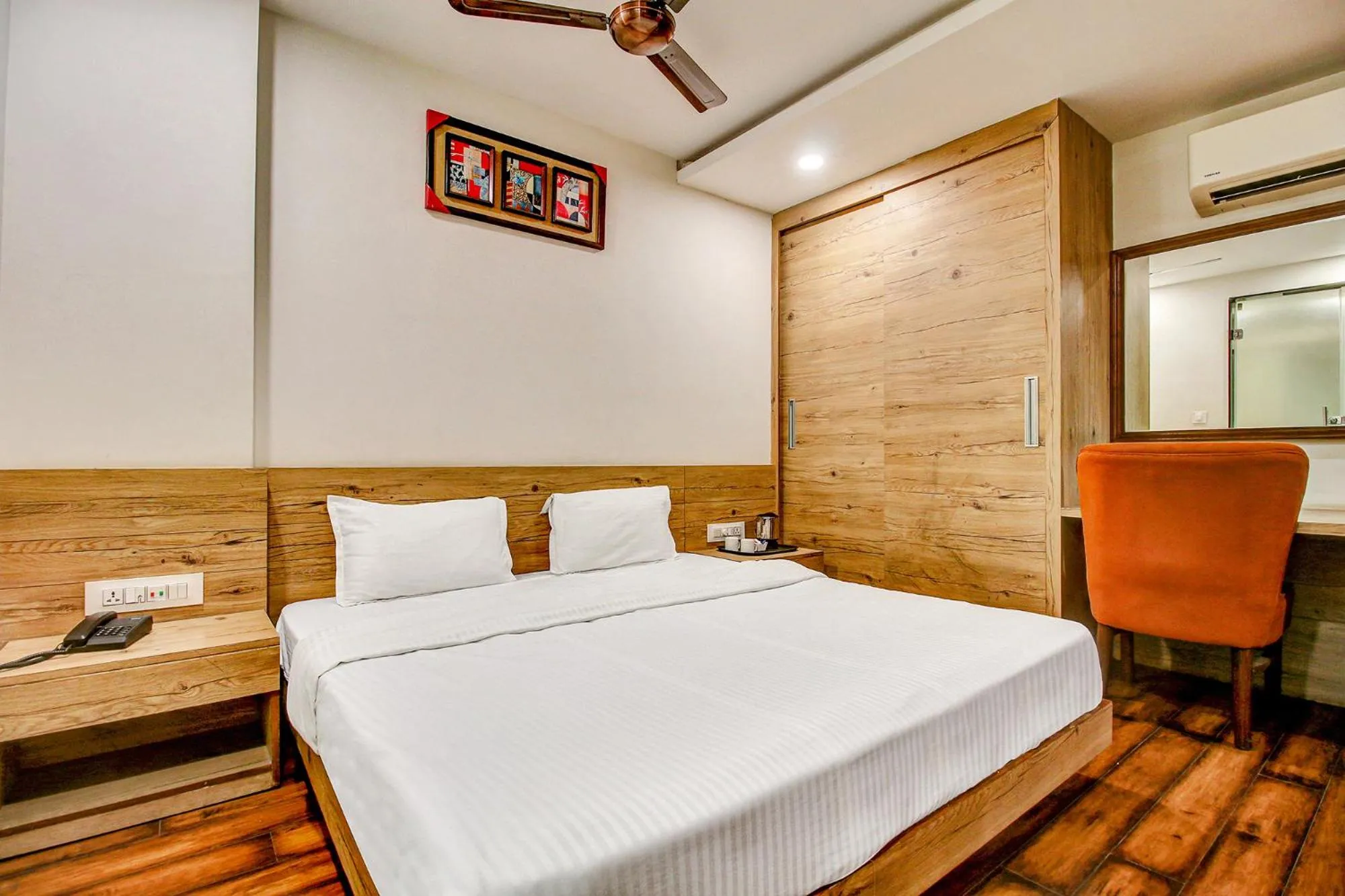 Bed in FabHotel Prime Manjeet