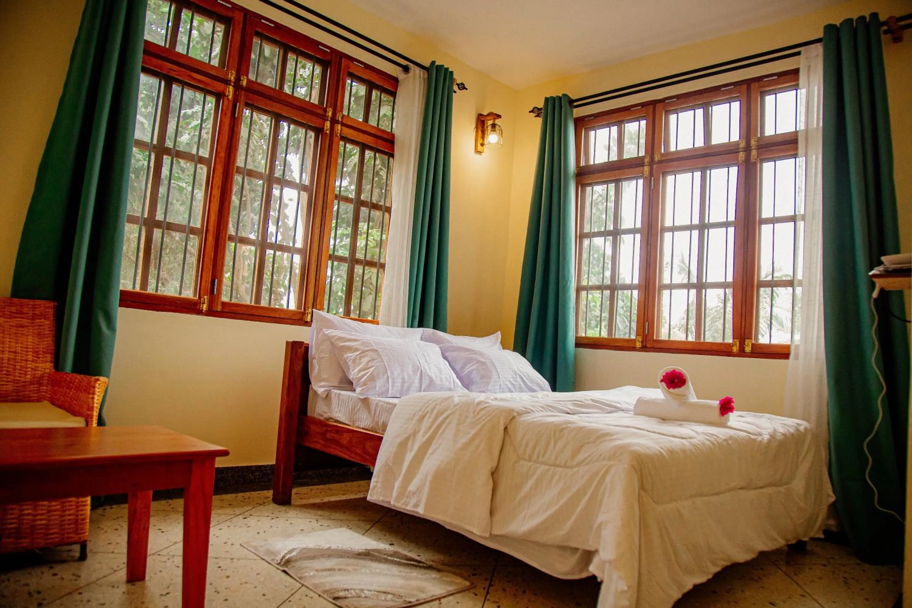 Bed in Bamboo Village