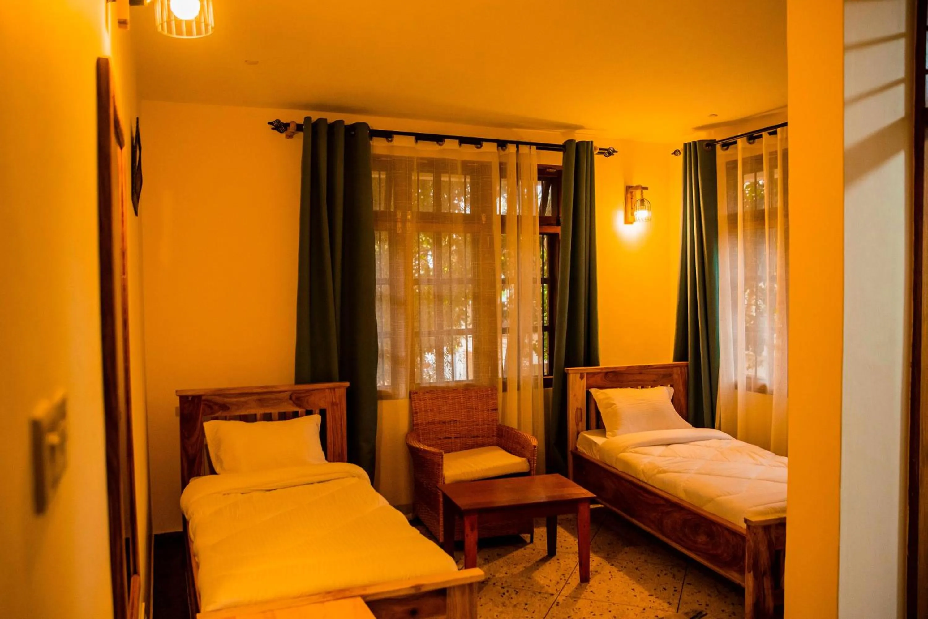 Bed in Bamboo Village