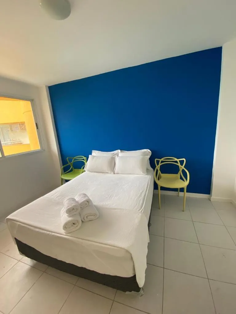 Bed in Mountain, lake and pool view apartment