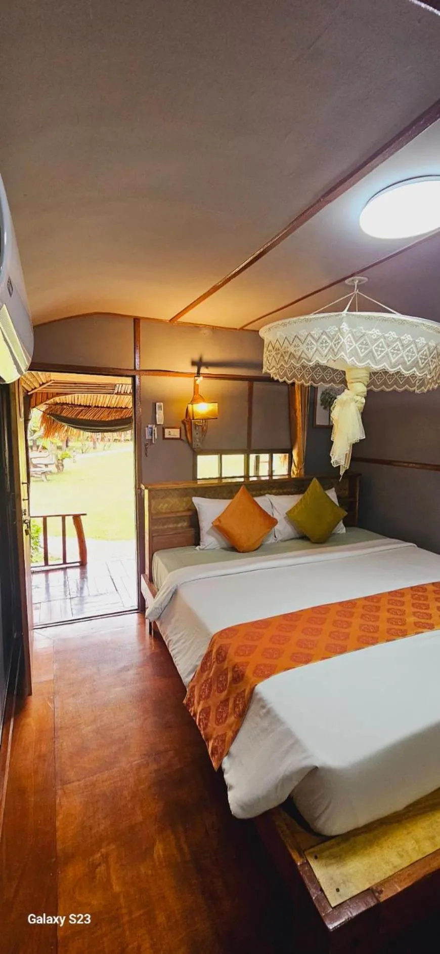 Bed in Eden Lanta Bungalow