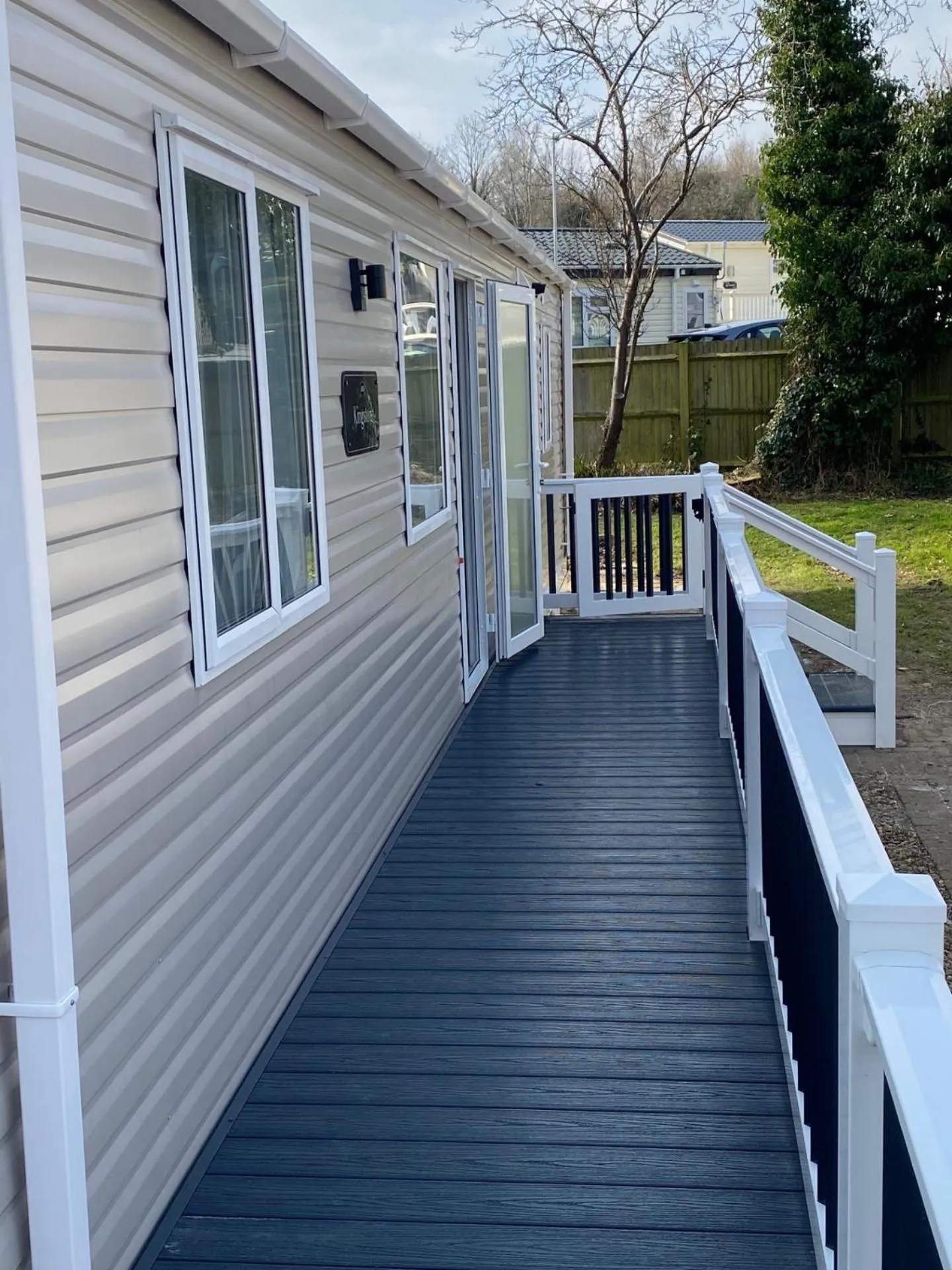 Balcony/Terrace in Coghurst Hall Holiday Home Sleeps 6, 2 bedrooms