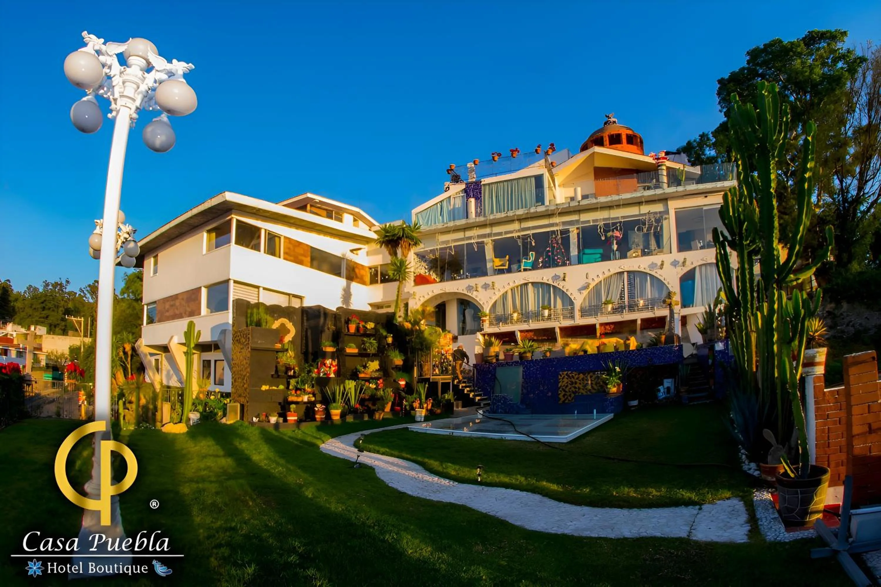 Property Building in Hotel Temático Casa Puebla