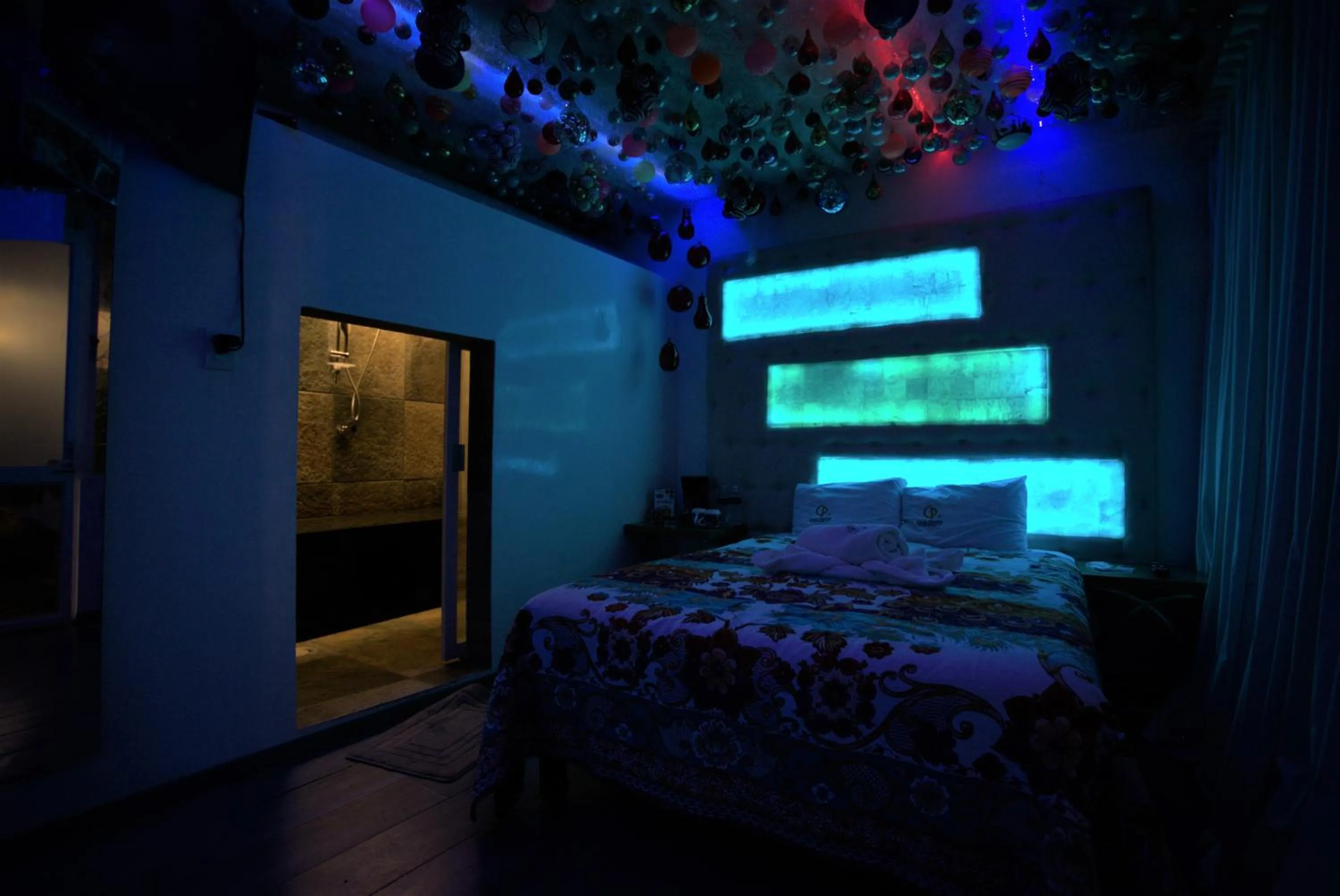 Bed in Hotel Temático Casa Puebla