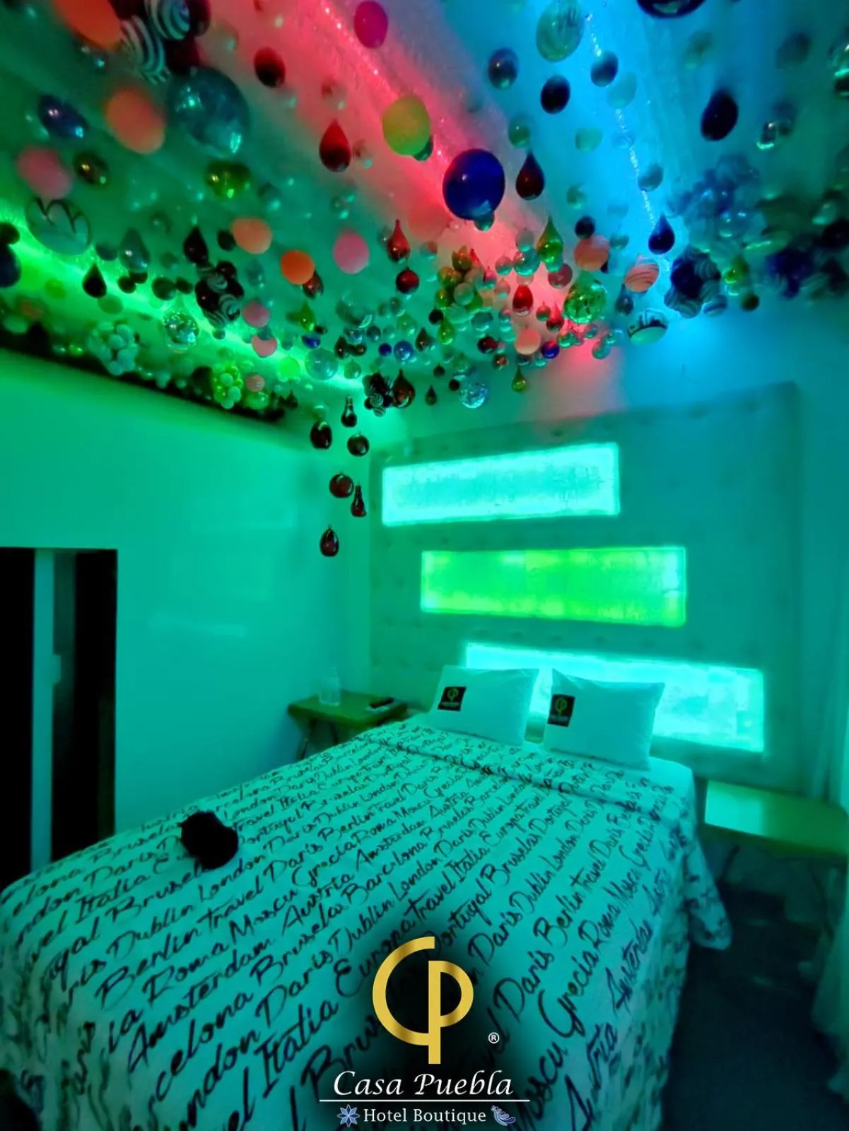 Bed in Hotel Temático Casa Puebla